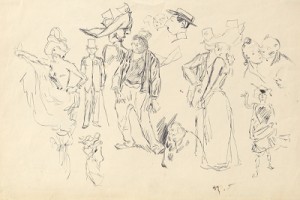 Sketches Of Figures Seen In The Street by Henry SOMM