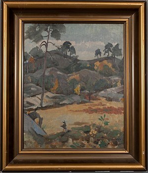 Landskap Med Klippor by Kalle RAUTIAINEN - auction artwork with signature
