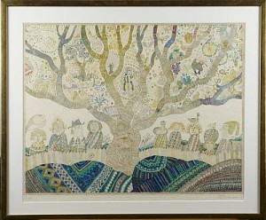 Komposition Med Figurer by Juan ROMERO - auction artwork with signature