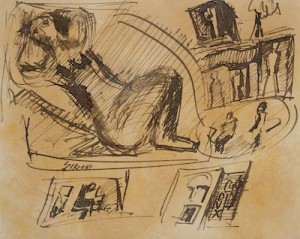 Composition With Figure by Mario SIRONI