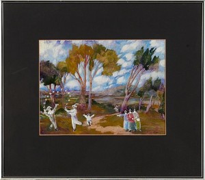 Gycklargrupp by Harold BILSON - auction artwork with signature