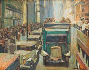 Traffic by Simon BROSS - auction artwork with signature