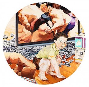 Sumo by Tomoko ATSUCHI - auction artwork with signature