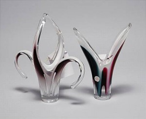 Vaser, 2 St, Flygsfors by COQUILLE - auction artwork with signature