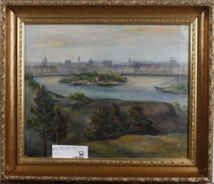 Stockholmsmotiv by Ester ‘Essie’ APERIA-LEMON - auction artwork with signature