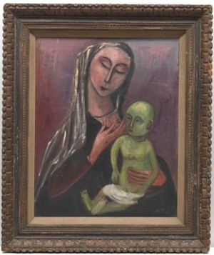 Mother And Child by Nahum TSCHACBASOV - auction artwork with signature