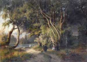 Rastande Rokokosällskap by Alfred WAHLBERG