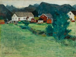Sigerfjord Gård by Bernt TUNOLD - auction artwork with signature