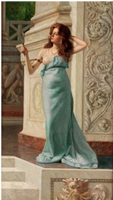 Stehende Odaliske Mit Spiegel by Guglielmo ZOCCHI