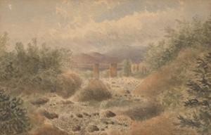 Pont-y-pont, N. Wales by James Madison ALDEN - auction artwork with signature