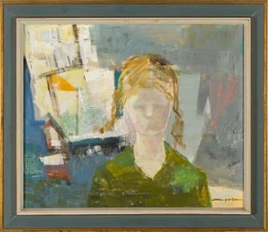 Ved Vinduet by Sverre HJERTSEN - auction artwork with signature
