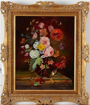 Blomsterstilleben by Else WIRSTRÖM - auction artwork with signature