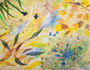 (2) Fåglar, Fjärilar Och Nyckelpigor I Grönska by Hedvig MALMSTRÖM - auction artwork with signature