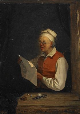 Tidningsläsande Skräddare by Uno TROILI