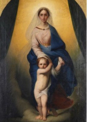 Madonna With Child by Feodor Antonovitch BRUNI