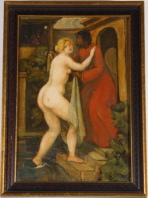 Susanna I Badet. by Hugo GEHLIN