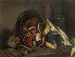 Still Life With Mushrooms by Karl TRUPPE