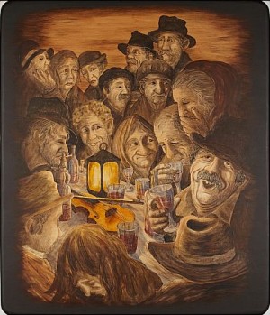 Figurscen by R. LUNDQUIST - auction artwork with signature