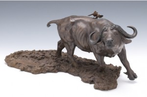 Bronze Sculpture Of A Water Buffalo by Douglas Van HOWD