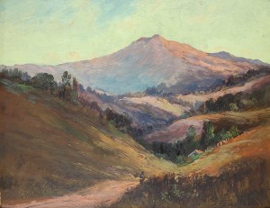 Mt. Tamalpais by Samuel Tilden DAKEN - auction artwork with signature