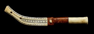 Samekniv, Snidat Horn by Nils Nilsson (Sami Artist) SKUM