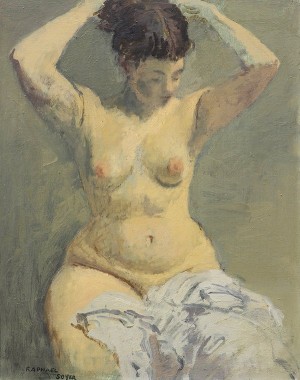 Untitled (seated Female Nude) by Raphael SOYER