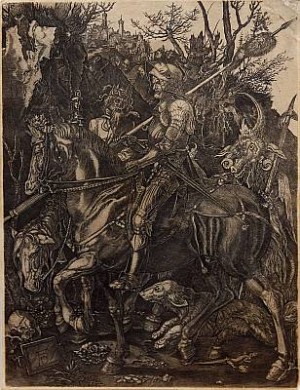Knight, Death And Devil, Sannolikt Utförd Av Johann Wierx, Spår Av Vattenstämpel by Albrecht DÜRER