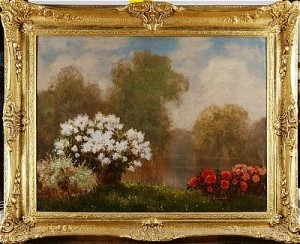 Vid Strandkanten by Ferenc OLGYAY - auction artwork with signature