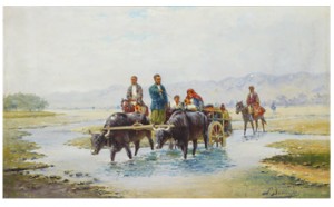Nomads Crossing The River by Richard Karlovich ZOMMER