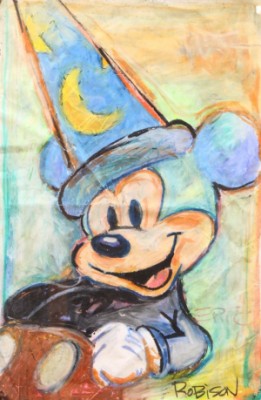 Off The Set (mickey Mouse) by Eric Christian ROBISON - auction artwork with signature
