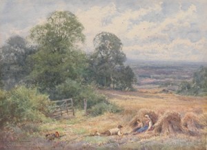 Noontime Rest by Henry John Sylvester STANNARD - auction artwork with signature