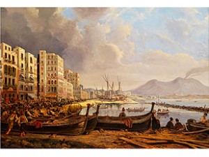 Die Marinella-küste In Napoli by Pieter Van LOON - auction artwork with signature