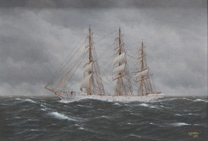 Fullriggaren G. D. Kennedy by Carl WALLIN