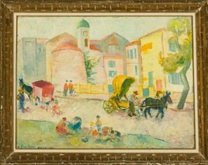 Beaulieu-sur-mer by Hans FINNE-GRØNN - auction artwork with signature