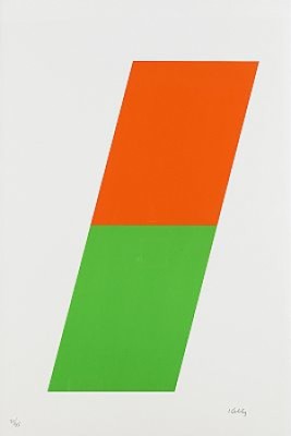 Orange/green by Ellsworth KELLY