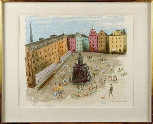 Stortorget Våren 1975 by Astri BERGMAN-TAUBE