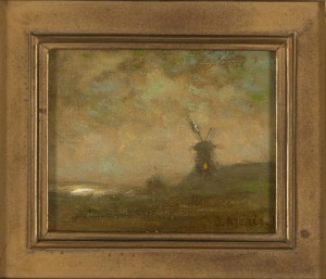 Windmill In A Landscape by Jacob Henricus MARIS