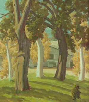 Home Nestled In The Trees by Ralph William HOLMES