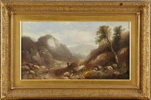 Dalgång Med Figur by Sidney Edward PAGET - auction artwork with signature