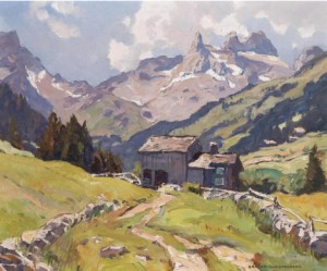 Dri Türm by Franz GRUBER-GLEICHENBERG - auction artwork with signature