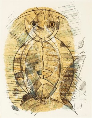 Hibou-arlequin by Max ERNST