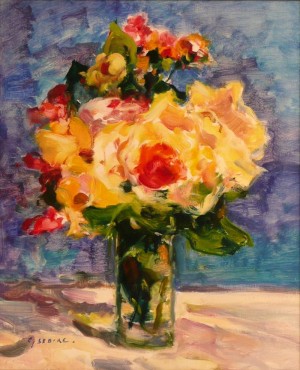 Floral Still Life by Gaston SEBIRE - auction artwork with signature
