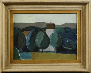 Klövedals Kyrka by Kurt TÖRNQVIST - auction artwork with signature