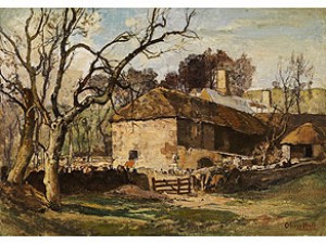 Landschaft Mit Einem Englischen Gehöft Bei Waddesdon Manor by Oliver HALL