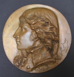 Trois Portraits En Bas Relief by Pierre Jean David D'ANGERS - auction artwork with signature