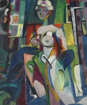 Semi-abstract Nude by Arthur Beecher CARLES
