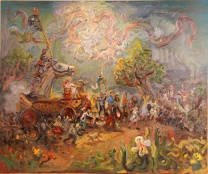 Fantastical Parade by Chuck CONNELLY - auction artwork with signature
