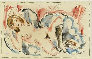 Nakenstudie by Jules PASCIN