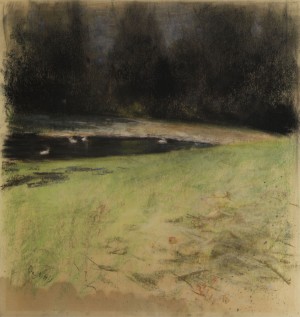 Kleiner Ententeich Im Wald Von Boulon by Giuseppe De NITTIS