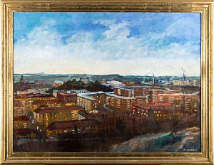 Från Guldheden Mot Skansen Kronan by Nils B. PEDERSEN - auction artwork with signature